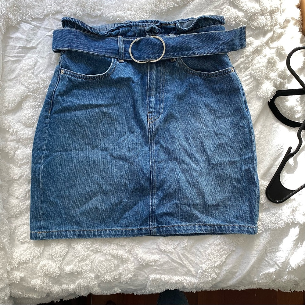 Zara Denim skirt w/ Belt